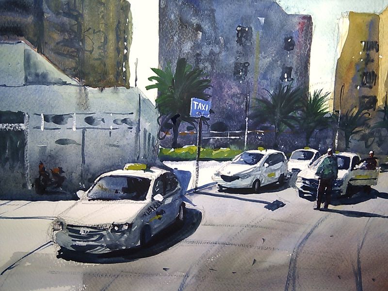 Taxi_ibiza_town_harbour