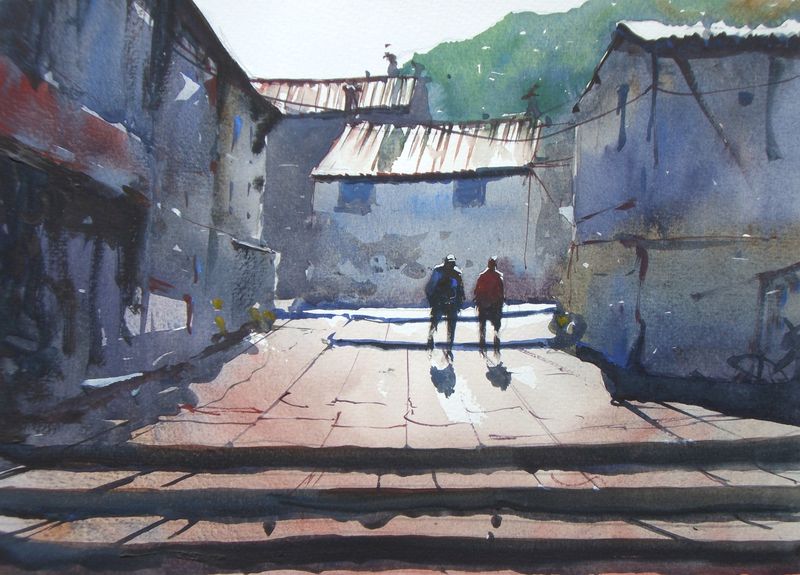 Staithes_sunny_street