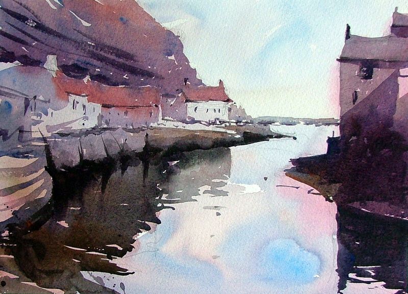 Staithes_high_tide