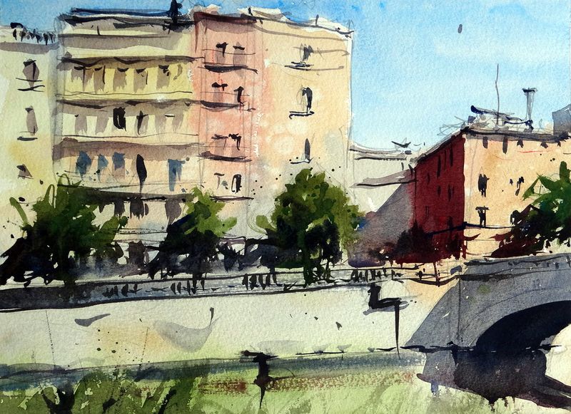 House_along_onyar_river_girona House_along_onyar_river_girona