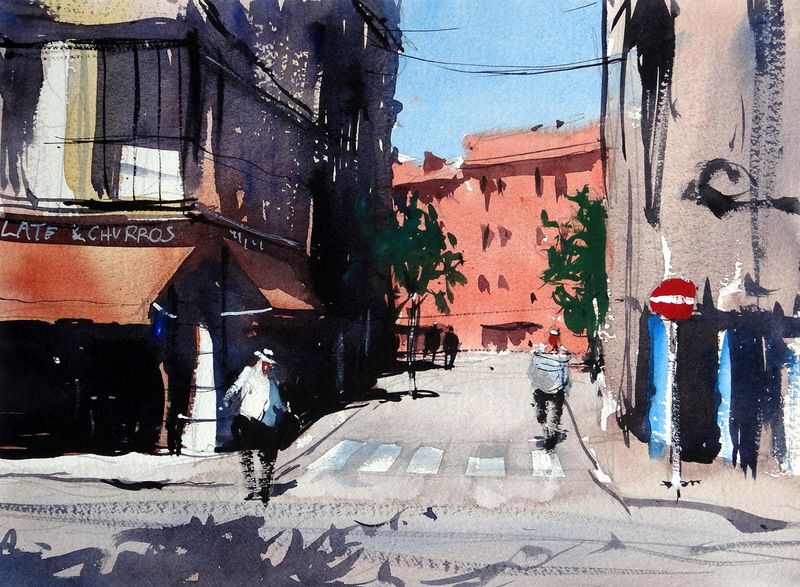 Churros_shop_calle_mayor_madrid Churros_shop_calle_mayor_madrid