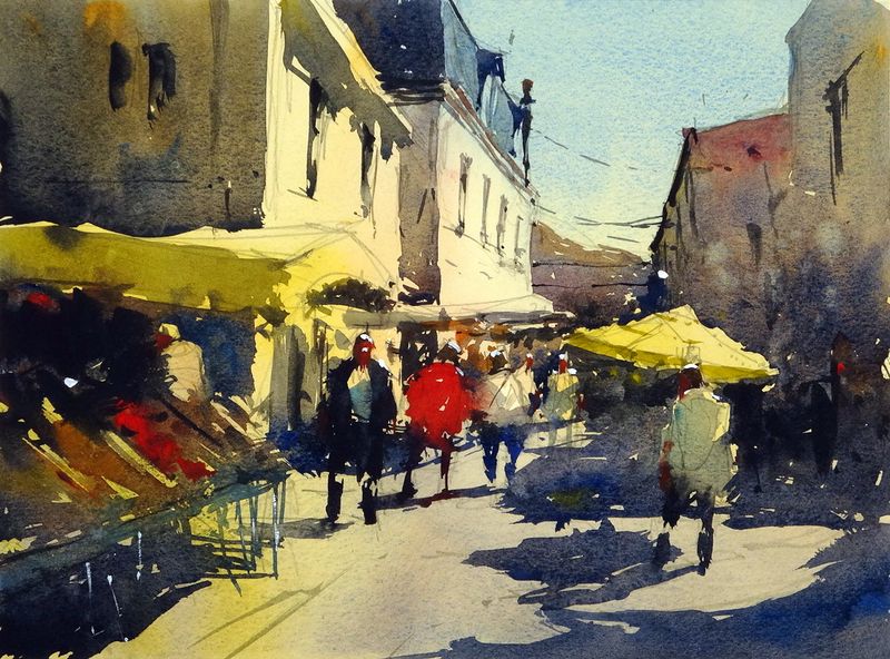 Montpon_market_day_france