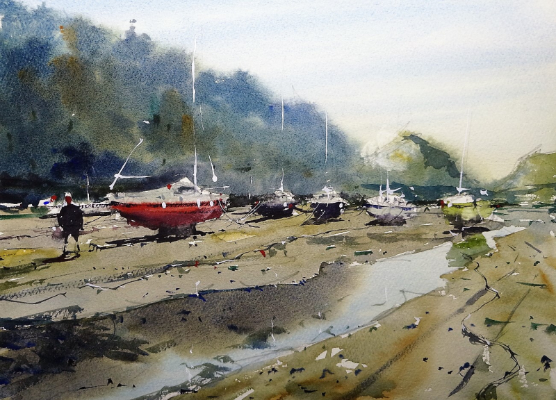 Low tide reflections watermouth bay