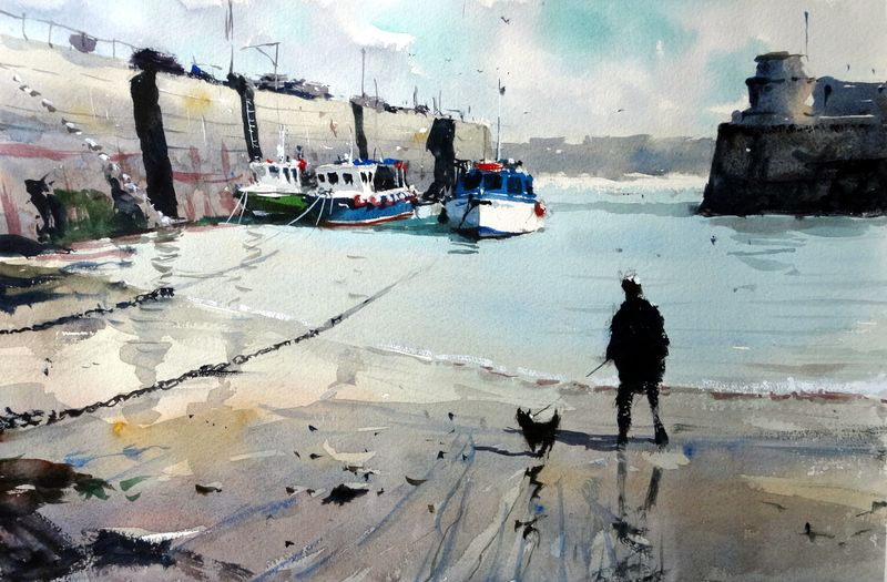 Fishing_boats_sheltering_newquay_harbour