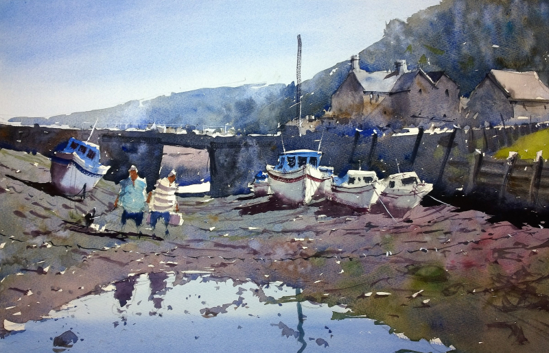 Low tide walk porlock weir