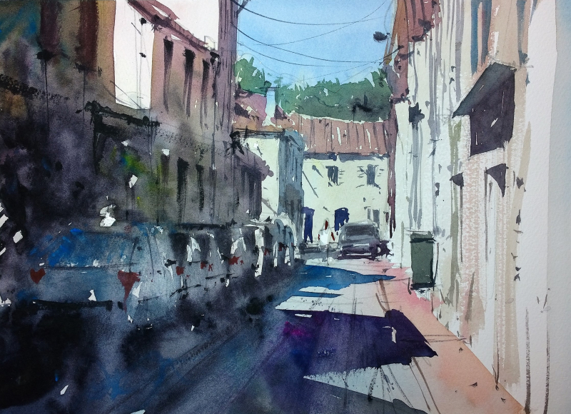 After the saturday market st foy la grande