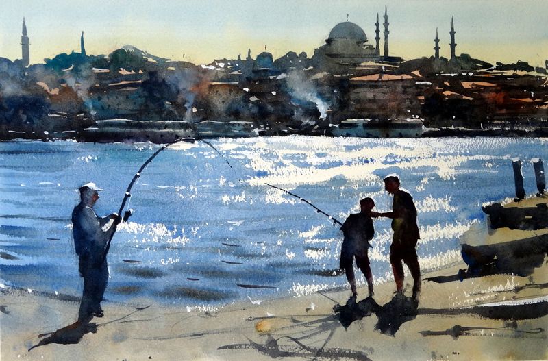 Fishing__golden_horn_istanbul Fishing__golden_horn_istanbul