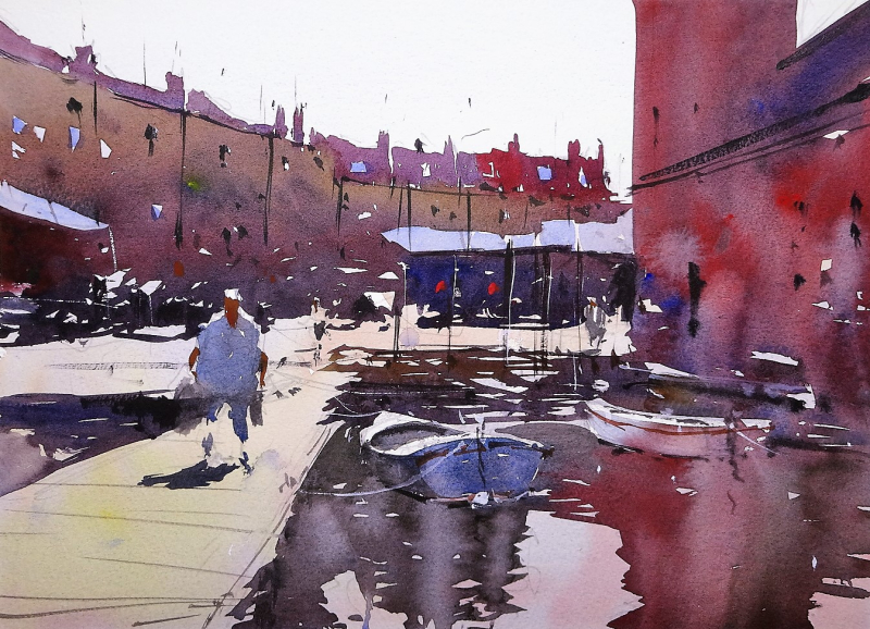 Warm reflections boatyard bristol