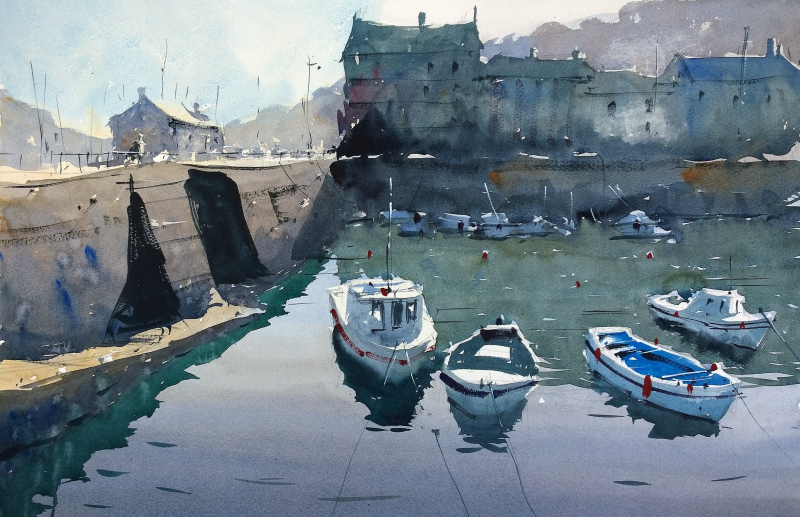 Dartmouth inner harbour highworth art society Dartmouth inner harbour highworth art society