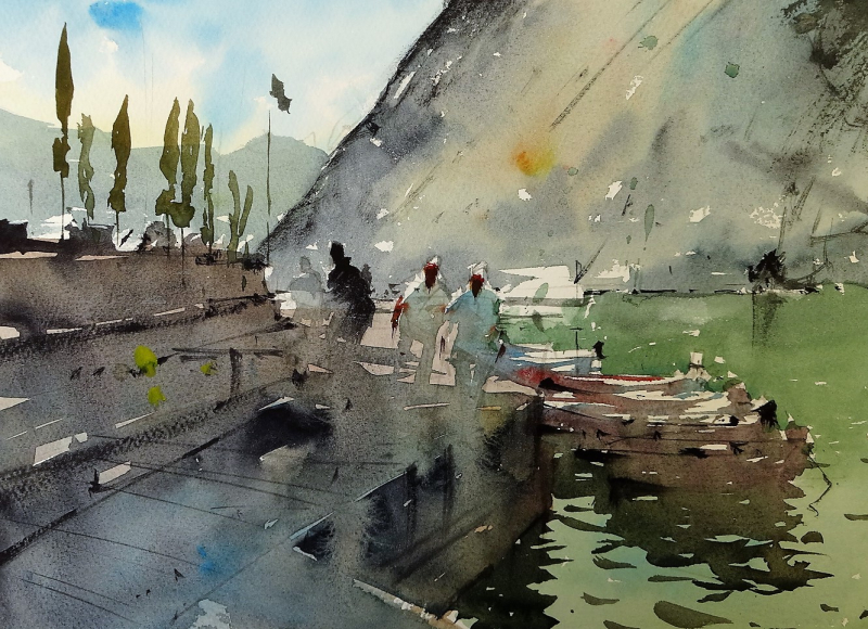 Vernazza harbourside moorings Vernazza harbourside moorings