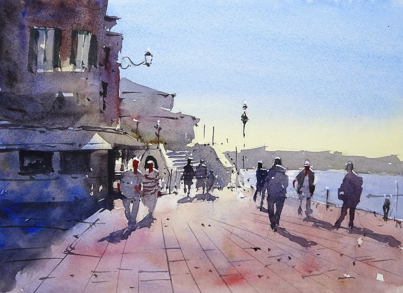 People in venice - make a good video People in venice - make a good video