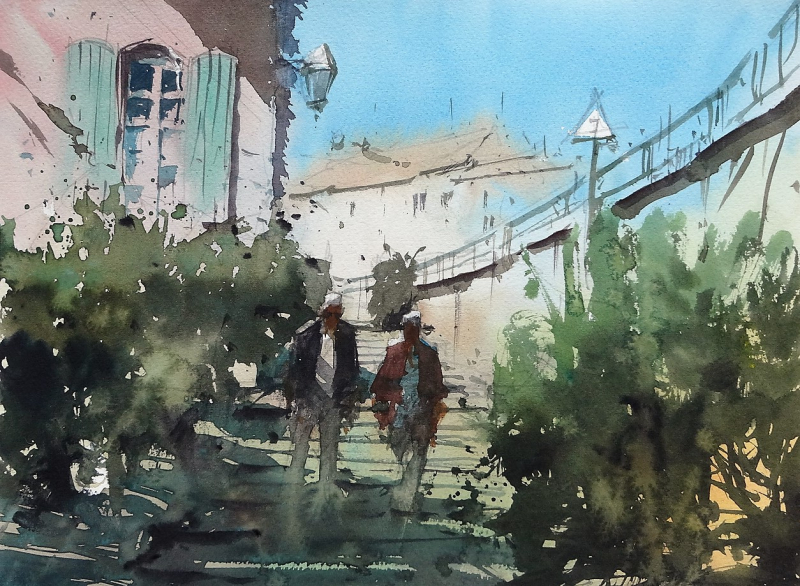 Walk down to the river st foy la grande Walk down to the river st foy la grande