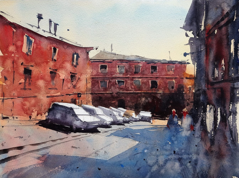 Lucky splattering on the wheel fabriano Lucky splattering on the wheel fabriano