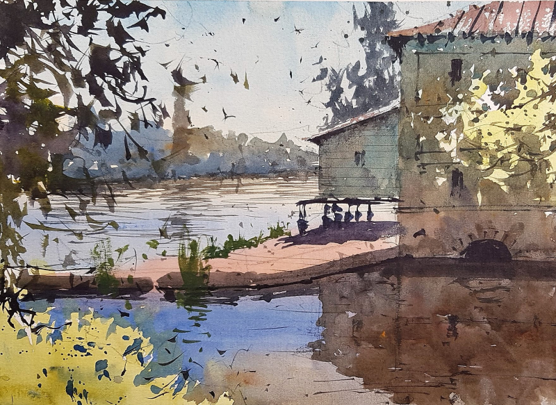 France painting holiday plein air #2 France painting holiday plein air #2