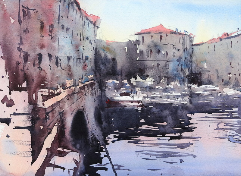 Livorno commercial port area