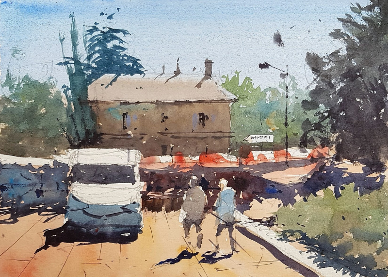 France painting holiday plein air #1