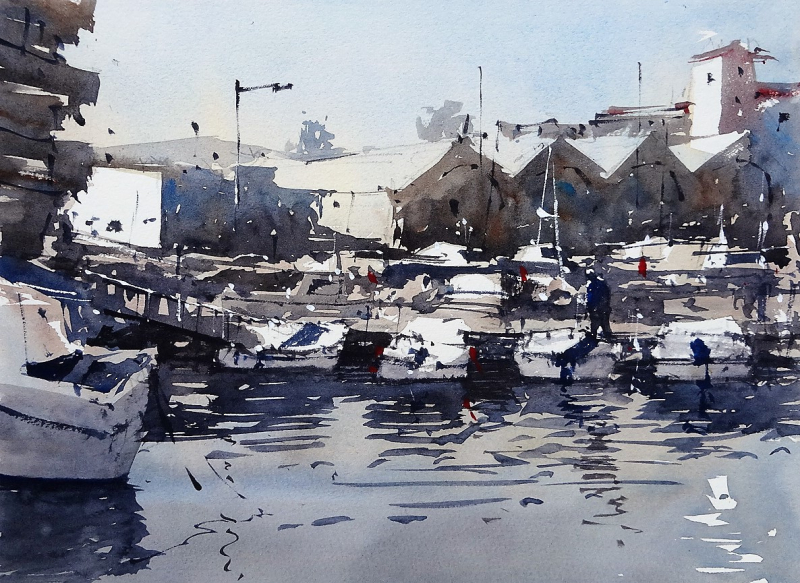 Heritage buildings chania harbour crete