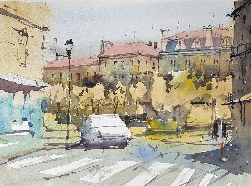 France painting holiday plein air #14