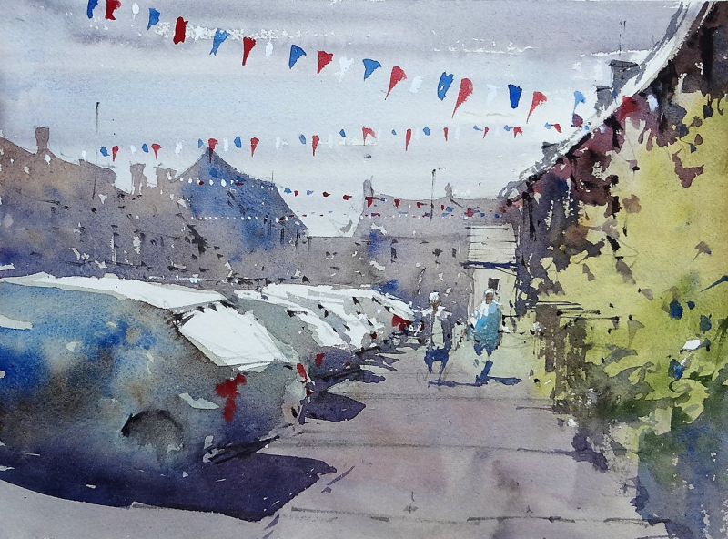 Sherston plein air painting #3
