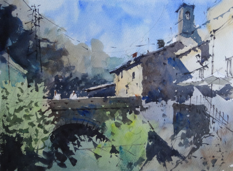 River valley and bridge Verrucola 2019 River valley and bridge Verrucola 2019