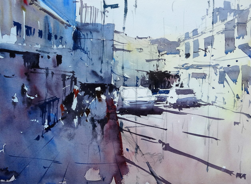 White buildings puerto del carmen spain