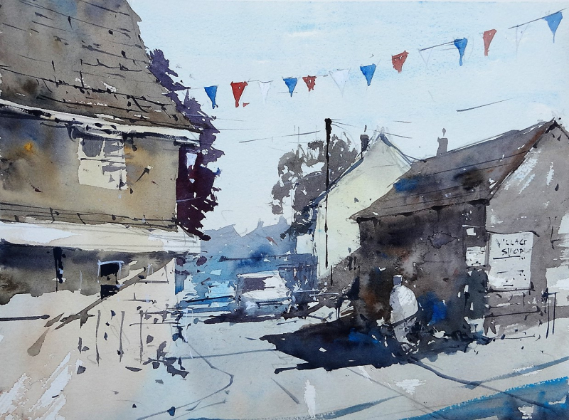 Sherston plein air painting #1