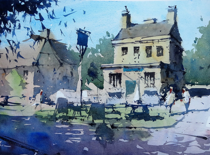 Steeple ashton plein air 1