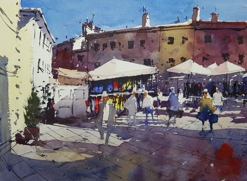 Tim wilmot newton watercolor demo painting Tim wilmot newton watercolor demo painting