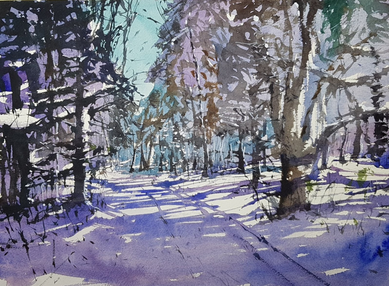 François R winter snow lane