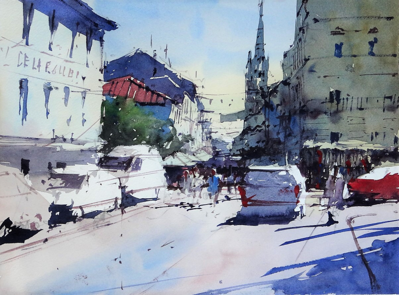 Entrance to st foy market Entrance to st foy market