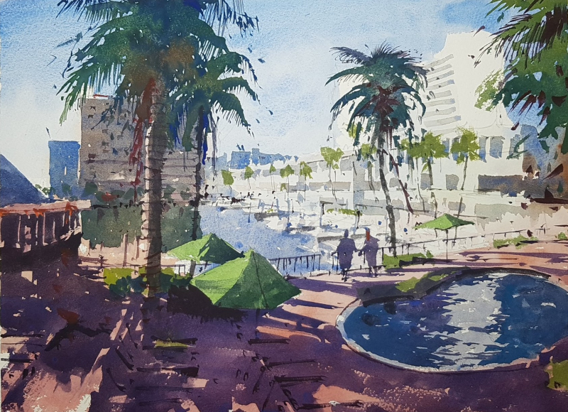 Central Florida Watercolor Society demo by Tim Wilmot