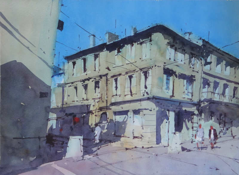 Rue Montesquieu Libourne France