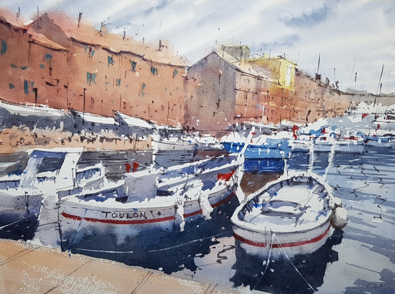 St Tropez workshop painting by Tim Wilmot St Tropez workshop painting by Tim Wilmot