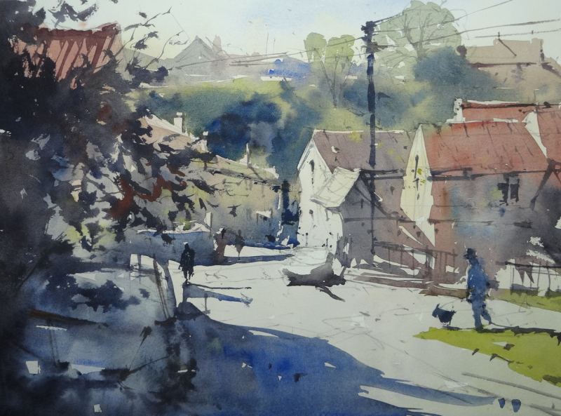 Plein air brook street chipping sodbury Plein air brook street chipping sodbury