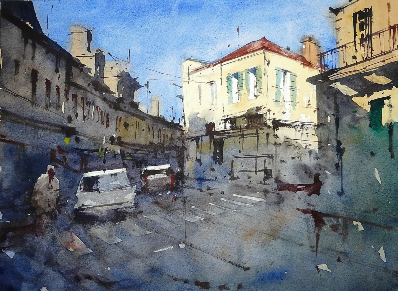 Rue Thiers Montpon-Ménestérol France