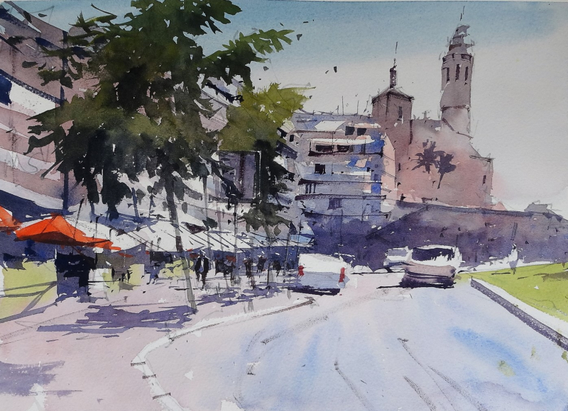 Passeig de la Ribera  Sitges  Barcelona  Spain