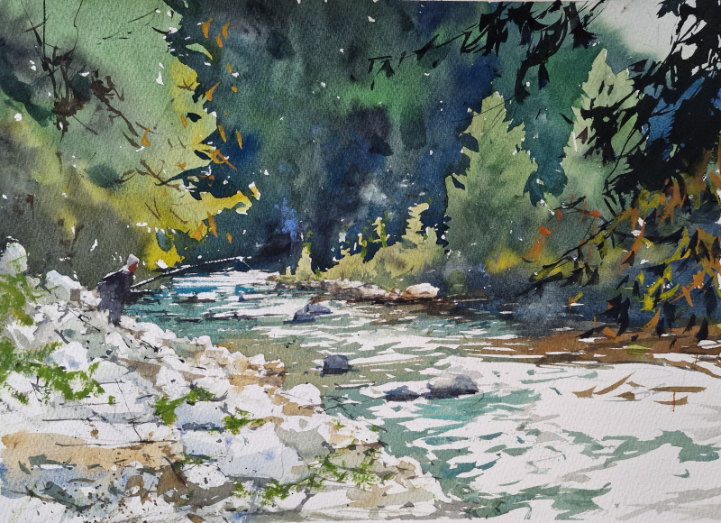 River rosara watermill tuscany