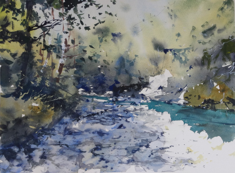 Babbling Stream Posara Tuscany 3