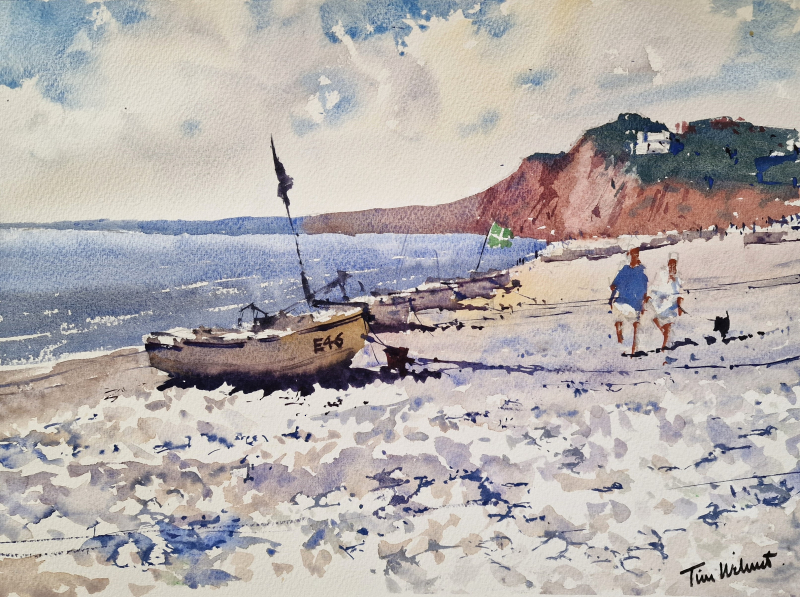 Budleigh Salterton Art Club demo painting Budleigh Salterton Art Club demo painting