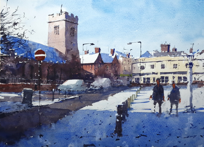 High Street Colchester in the snow High Street Colchester in the snow