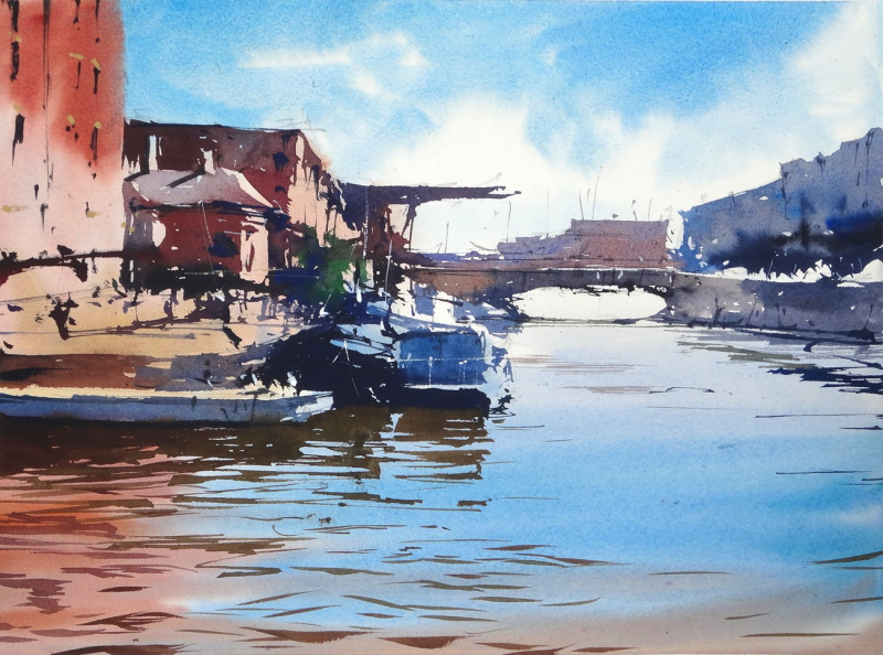 Barges at Gloucester Quays