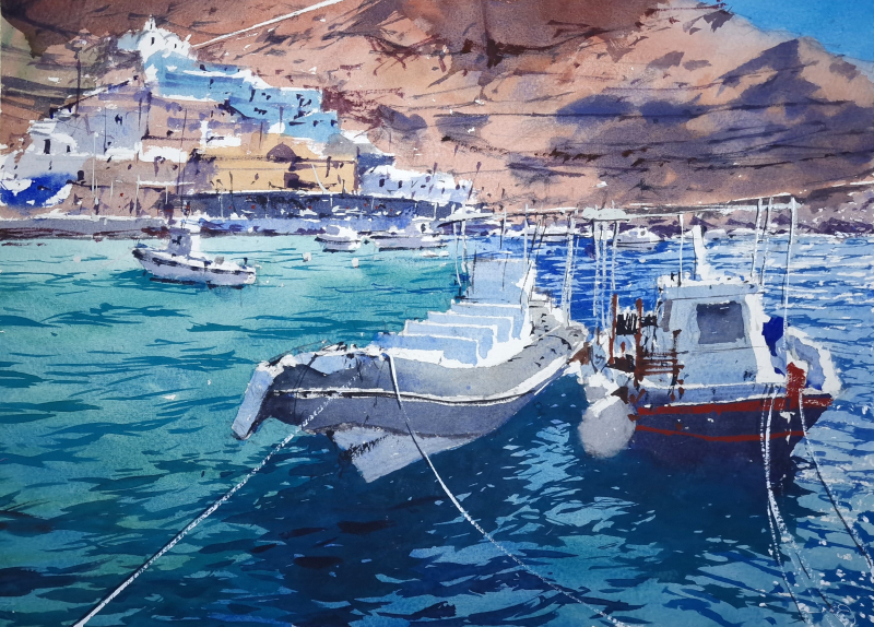 Amoudi Harbour Santorini