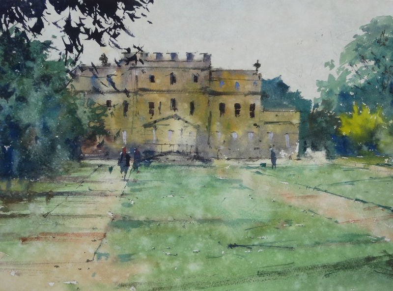 Kings Weston House Plein Air in the Rain