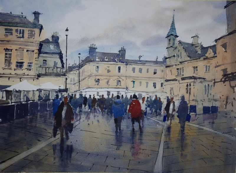 Bath Street Scene Winter