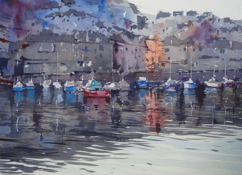 Evening Reflections Brixham Devon