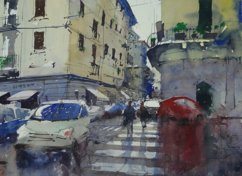 Rainy Day Via Raffaele de Nobili La Spezia Rainy Day Via Raffaele de Nobili La Spezia