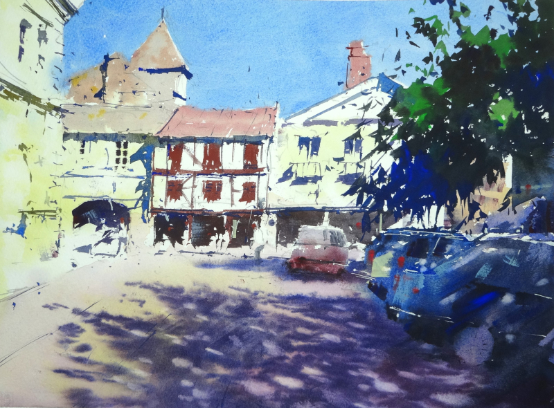 Place Gambetta  Sainte-Foy-la-Grande  France