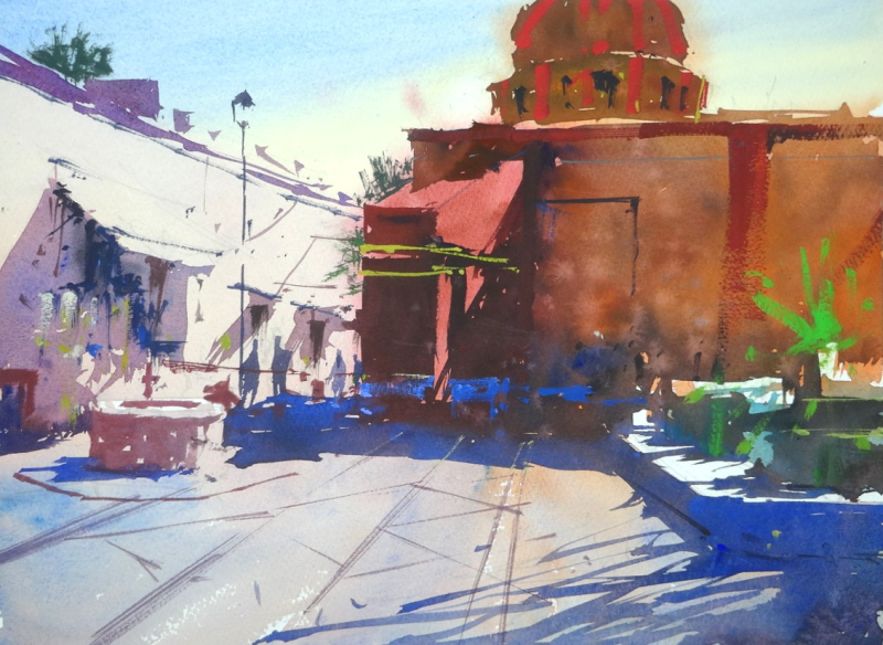 Church in central Bernal  Querétaro  Mexico