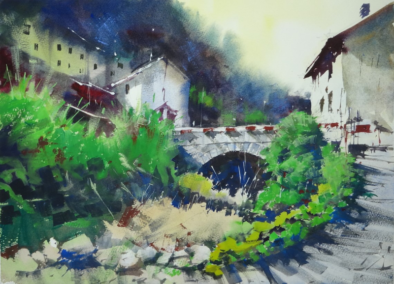 Bridge into the village of Verrucola