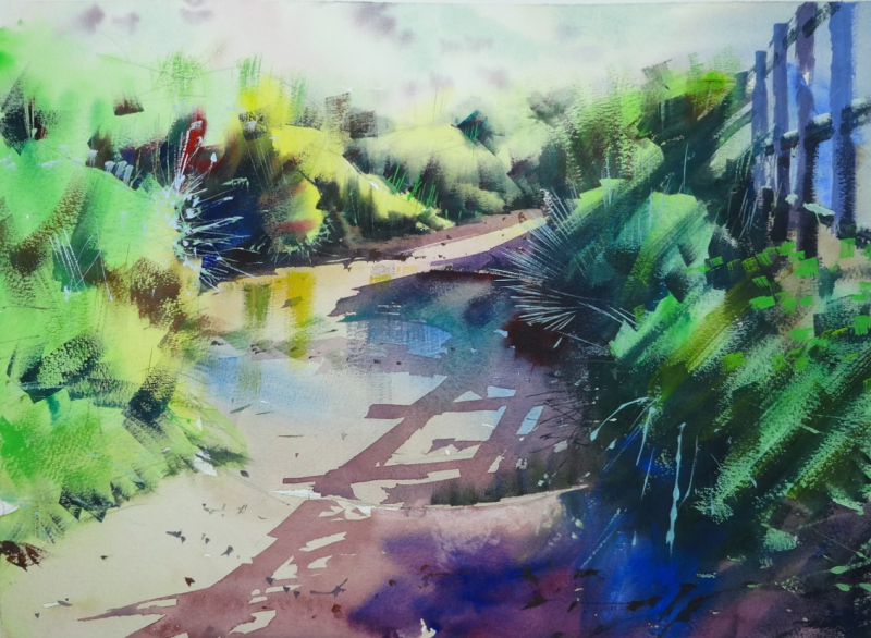 Shallow Pool Holywell Bay Cornwall